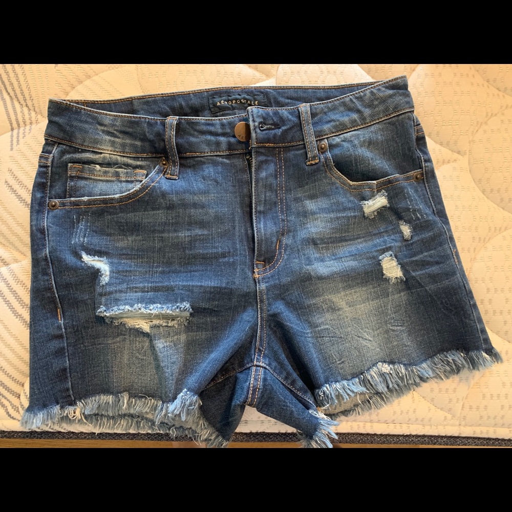 Aeropostale dark jean shorts
